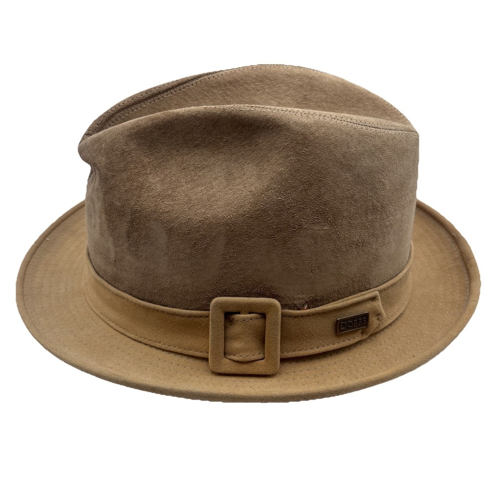 VTG Dobbs Genuine Suede Leather Hat Fifth 5th‎ Avenue New York Fedora